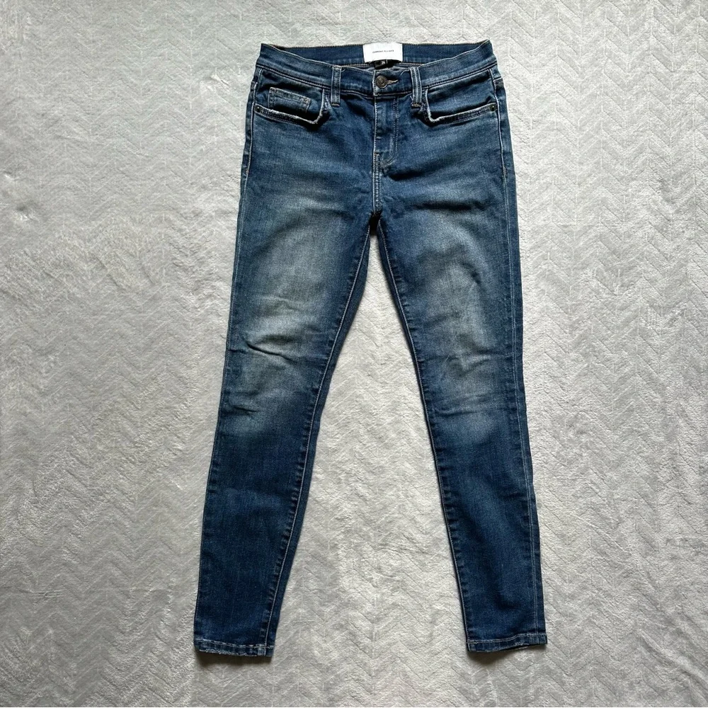 Current Elliot The Stiletto Mid Rise Skinny Jeans Blue‎ Size 26
